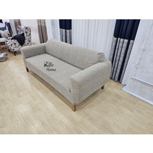 Rişte Home Kaliteli Yarı Kaplama 3lu  1 Adet Ağaç Desen Koltuk, Kanepe,çekyat
Örtüsü,likrali,lastikli,