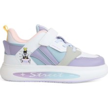 Kidessa 2092-PEPINO Anatomik Tabanlı Ultra Hafif Unisex Çocuk Sneakers Ayakkabı  - NKT02092-BEYAZ Lila-26
