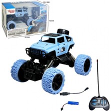 Mavi Su Dünyası Uzaktan Kumandalı, Full Fonksiyonlu, Şarjlı, Büyük Teker Off Road Jeep Araba