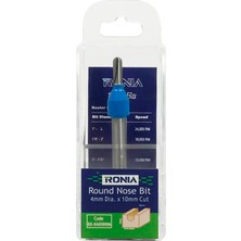 Ronia Ahşap Freze Bıçağı  02-04010006  Yuvarlak U Derz  Kanal Açma Freze Ucu Sap 6 mm