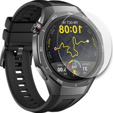 Sneezy Huawei Watch Gt5 Pro 46MM Uyumlu Kolay Takılabilir Takma Aparatlı Temperli Cam Ekran Koruyucu