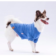 Pawstar Mavi Merino Esnek Küçük Irk Triko Köpek Kazağı