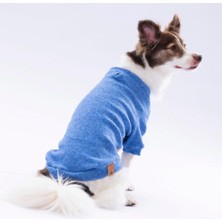 Pawstar Mavi Merino Esnek Küçük Irk Triko Köpek Kazağı