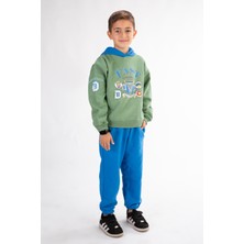 Harika Kids Erkek Çocuk Baskılı Kapşonlu Eşofman Takımı