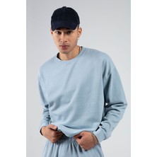 Edition Yıkamalı/eskitme/soluk Efektli Basic Kalıp L Örme Sweatshirt| EEU100278852-8852