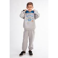 Harika Kids Erkek Çocuk Baskılı Kapşonlu Eşofman Takımı