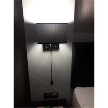 Yatak Başı Okuma Lambalı Abajurlu Ledli Aplik Hotel Yatakodası