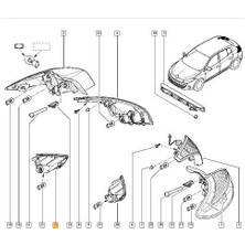 Renault Megane Arka Tampon Reflektörü (2009-2014) 1.6, 1.5 DCI 265600010R