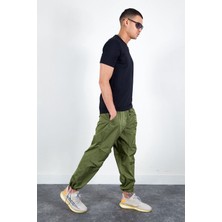 Edition Haki Erkek Jogger Paraşüt Pantolon| MES616803-01