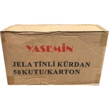 Yasemin Jelatinli Kutulu Poşetli Ahşap Kürdan - 500 Adetlik 50 Paket