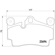 Delphi Audi Q7 Arka Fren Balatasi (2009-2013) 3.0 Tdı CM00009