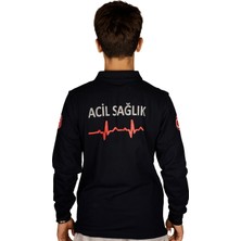 A Kalite 112 Acil Sağlık Polo Yaka Sweat Unisex Modeli