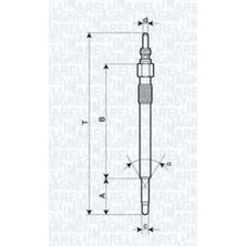 MAGNETI MARELLI Volkswagen LT35 Buji Isitma (1998-2008) 2.8 Tdı CM00512