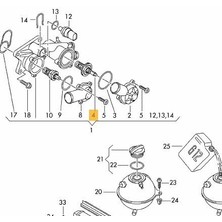 Volkswagen Polo Termostat (2010-2014) 1.4TSI 03C121110L