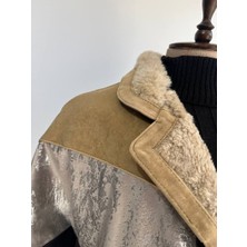 Martino Butik Vntage Oversize Retro Etnik Desenli Kürklü Ceket Yypga4