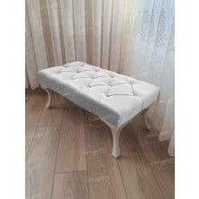 AldaGelsin 110 cm  Kapitoneli Ayak Ucu Kapı Önü Antre Bench Puf PF43