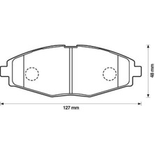 Veka Chevrolet Spark Ön Fren Balata (2004-2009) 1.0, 0.8 CM00022