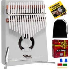 Midex KLX-550 Beyaz Kalimba 17 Tuşlu Full Set