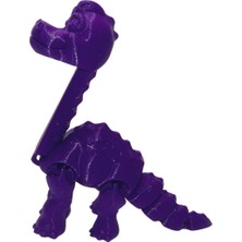 3D Hareketli Oyuncak Brakiyozor (Brachiosaurus) Dinozor - Mor