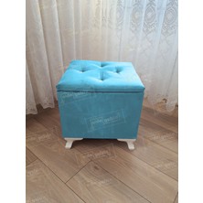 AldaGelsin Lüks Sandıklı Tabure Ayakucu Puf