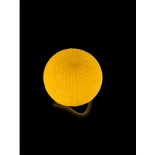 Carnivalland 10cm Standlı Ay Küresi Neon Led Lamba Hediyelik Eşya Avize Masa Lambası Gece Lambası Moon Yılbaşı