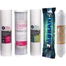 Su Arıtma Cihazı Filtresi 5 Li Filtre Seti - 75 Gpd Membran - Ekonomik Set