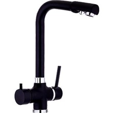 Pera Pbdw Black Mix, Su Arıtma Çıkışlı Mutfak Armatürü