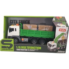 Ctoys Işıklı ve Sesli Taşıyıcı Kamyon Yeşil JS118A