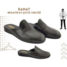 Sistem Ayakkabı Sistem 115 Misafir Damat ve Çeyiz Ev Terliği-Siyah