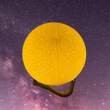 Carnivalland 3d Moon Ay Küre Gece Lambası Dekoratif Küre Led Lamba Çocuk Odası Yılbaşı Hediyesi Şık Tasarım