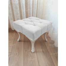 AldaGelsin 45*45 Kapitoneli Ayakucu Kapı Önü Antre Bench Puf