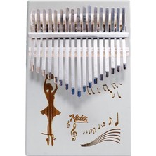 Midex KLX-540 Beyaz Kalimba 17 Tuşlu Full Set