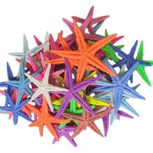 Polyester Deniz Yıldızı 6  cm  - 9  cm  (50 Adet)  Karışık Renk