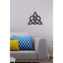 Artroya - Kalp Üçlüsü Metal  Tablo, Duvar Dekoru - Sevgi, Sevgili, Aşk Temalı Hediyelik Tablo - 57 x 51 - cm -Siyah - Doğum Günü - Sevgililer Günü - Anneler Günü -LOVE-114
