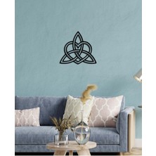 Artroya - Kalp Üçlüsü Metal  Tablo, Duvar Dekoru - Sevgi, Sevgili, Aşk Temalı Hediyelik Tablo - 57 x 51 - cm -Siyah - Doğum Günü - Sevgililer Günü - Anneler Günü -LOVE-114