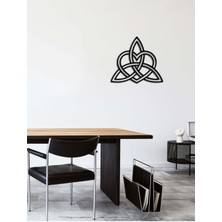 Artroya - Kalp Üçlüsü Metal  Tablo, Duvar Dekoru - Sevgi, Sevgili, Aşk Temalı Hediyelik Tablo - 57 x 51 - cm -Siyah - Doğum Günü - Sevgililer Günü - Anneler Günü -LOVE-114