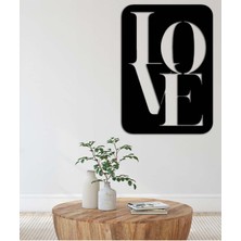 Artroya - Aşk Kutusu Metal  Tablo, Duvar Dekoru - Sevgi, Sevgili, Aşk Temalı Hediyelik Tablo - 70 x 50 - cm -Siyah - Doğum Günü - Sevgililer Günü - Anneler Günü -LOVE-011