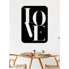 Artroya - Aşk Kutusu Metal  Tablo, Duvar Dekoru - Sevgi, Sevgili, Aşk Temalı Hediyelik Tablo - 70 x 50 - cm -Siyah - Doğum Günü - Sevgililer Günü - Anneler Günü -LOVE-011