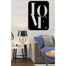 Artroya - Aşk Kutusu Metal  Tablo, Duvar Dekoru - Sevgi, Sevgili, Aşk Temalı Hediyelik Tablo - 70 x 50 - cm -Siyah - Doğum Günü - Sevgililer Günü - Anneler Günü -LOVE-011