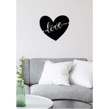 Artroya - Loveart Metal  Tablo, Duvar Dekoru - Sevgi, Sevgili, Aşk Temalı Hediyelik Tablo - 50 x 43 - cm -Siyah - Doğum Günü - Sevgililer Günü - Anneler Günü -LOVE-127