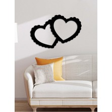 Artroya - Pofuduk Kalp Metal  Tablo, Duvar Dekoru - Sevgi, Sevgili, Aşk Temalı Hediyelik Tablo - 50 x 33 - cm -Siyah - Doğum Günü - Sevgililer Günü - Anneler Günü -LOVE-042
