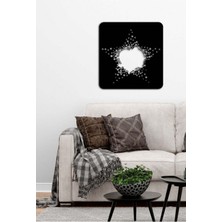 Artroya - Love Star Metal  Tablo, Duvar Dekoru - Sevgi, Sevgili, Aşk Temalı Hediyelik Tablo - 52 x 50 - cm -Siyah - Doğum Günü - Sevgililer Günü - Anneler Günü -LOVE-093