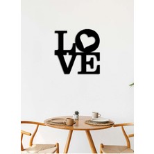 Artroya - Loveart Metal  Tablo, Duvar Dekoru - Sevgi, Sevgili, Aşk Temalı Hediyelik Tablo - 50 x 50 - cm -Siyah - Doğum Günü - Sevgililer Günü - Anneler Günü -LOVE-111