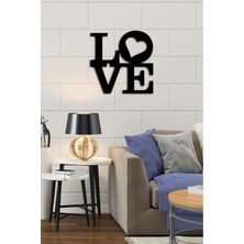 Artroya - Loveart Metal  Tablo, Duvar Dekoru - Sevgi, Sevgili, Aşk Temalı Hediyelik Tablo - 50 x 50 - cm -Siyah - Doğum Günü - Sevgililer Günü - Anneler Günü -LOVE-111