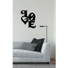 Artroya - Love Art Metal  Tablo, Duvar Dekoru - Sevgi, Sevgili, Aşk Temalı Hediyelik Tablo - 53 x 45 - cm -Siyah - Doğum Günü - Sevgililer Günü - Anneler Günü -LOVE-076