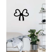 Artroya - Papyonlu Kalp Metal  Tablo, Duvar Dekoru - Sevgi, Sevgili, Aşk Temalı Hediyelik Tablo - 40 x 32 - cm -Siyah - Doğum Günü - Sevgililer Günü - Anneler Günü -LOVE-061
