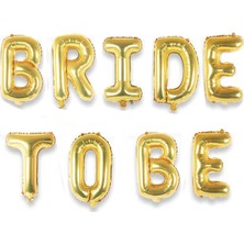 Tahtakale Toptancı Folyo Balon Bride To Be 9 Parça 40 cm  Altın