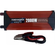 Go İthalat 2000 Watt Modifiye  Invertör Dönüştürücü 12/230V  USB Akü Bağlantılı (4738)