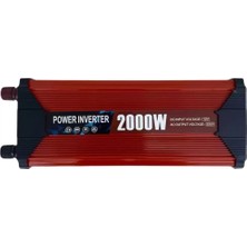 Go İthalat 2000 Watt Modifiye  Invertör Dönüştürücü 12/230V  USB Akü Bağlantılı (4738)