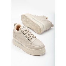 Shemard Granes Kadın Bej Gizli Topuk Sneaker